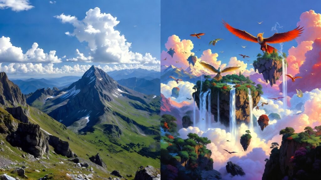 Before-And-After Examples Of Images Produced By Generative Ai Tools.