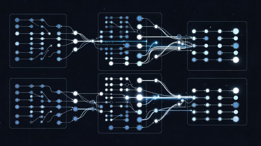 Illustration Of Deep Learning Neural Network Structure With Layers