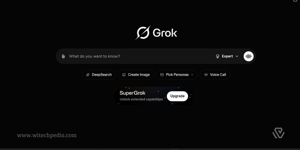 Screenshot of Grok AI chatbot interface in this Grok AI Review 2026 article
