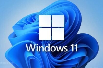 Official Windows 11 logo on a blue background for a guide on how to install Windows 11 for free.