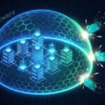 Comparison chart showing the difference between reactive security and preemptive cyber defenses strategies in a timeline.