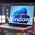 A WiTechPedia branded laptop display showing a successful activation screen for a guide on how to activate Windows 11 for free.