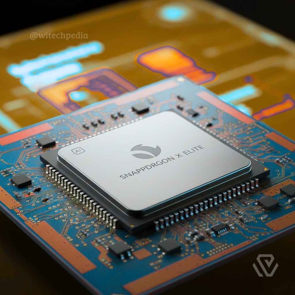 Snapdragon X Elite processor chip representing Windows 12 requirements for AI performance
