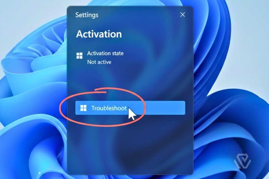 Using the Windows Troubleshooter to find out how to activate Windows 11 for free after hardware changes.