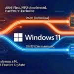 Windows 11 26H1 Bromine platform architecture diagram optimized for Snapdragon X2 silicon