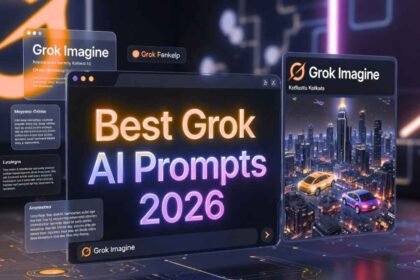 Best Grok AI prompts examples and Grok Imagine interface 2026