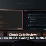 Claude Code review — Anthropic's agentic AI coding assistant running in a terminal on a dark developer workstation